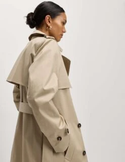 Cotton Rich Belted Longline Trench Coat -M&S cotton rich belted longline trench coat 7