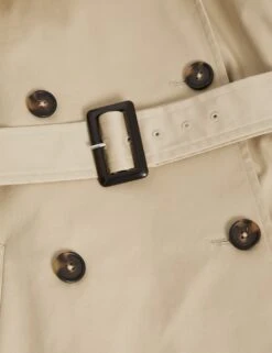 Cotton Rich Belted Longline Trench Coat -M&S cotton rich belted longline trench coat 8