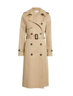 Cotton Rich Belted Longline Trench Coat -M&S cotton rich belted longline trench coat 9