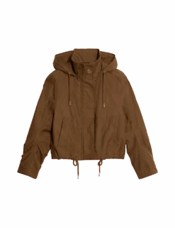 Cotton Rich Canvas Stormwear™ Hooded Parka -M&S cotton rich canvas stormwear hooded parka