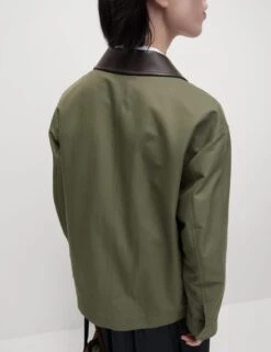 Cotton Rich Collared Short Utility Jacket -M&S cotton rich collared short utility jacket 13