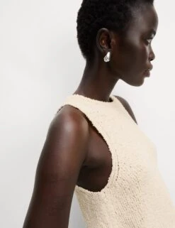 Cotton Rich Crew Neck Knitted Vest -M&S cotton rich crew neck knitted vest 10