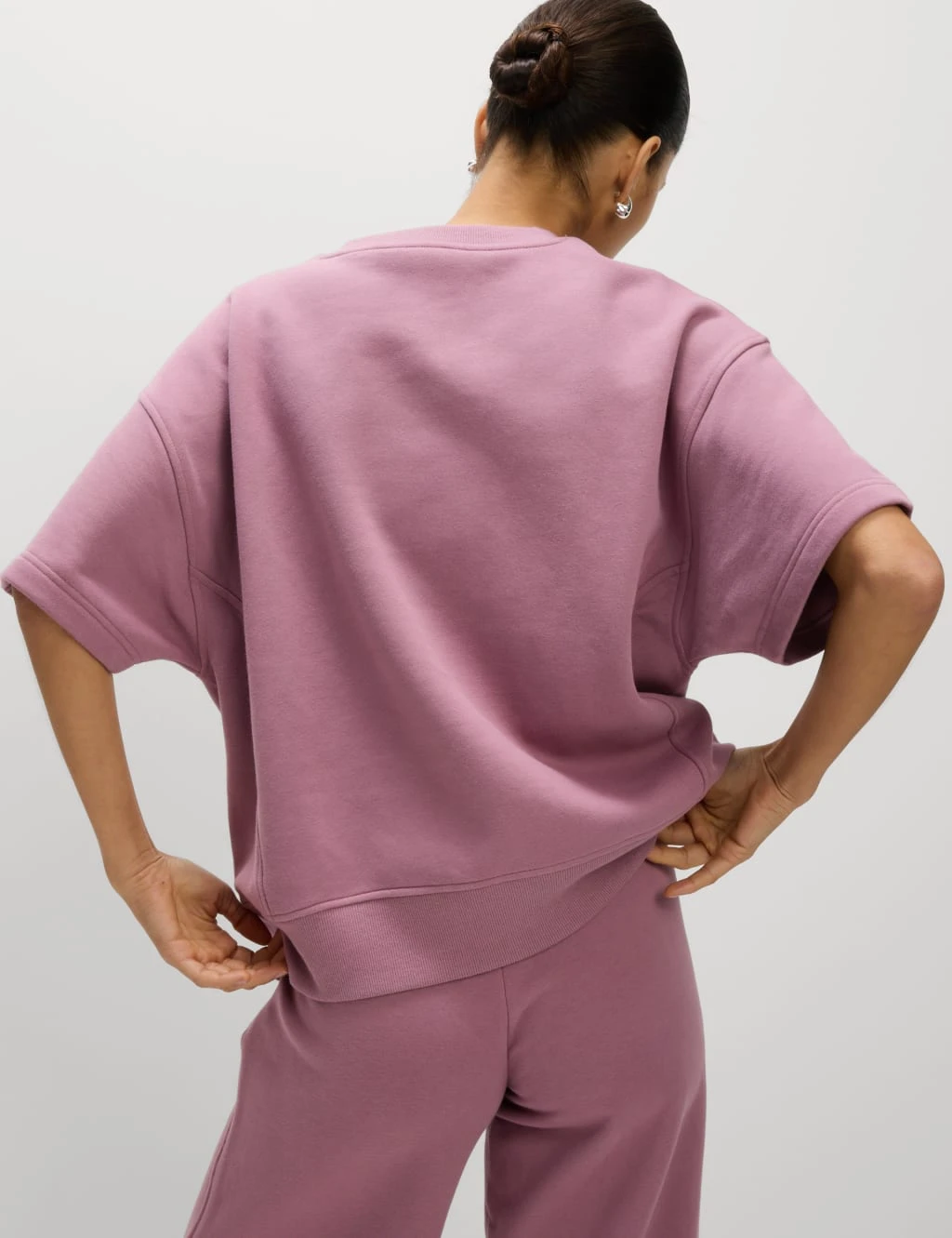 Cotton Rich Crew Neck Cropped Sweatshirt 16 Cotton Rich Crew Neck Cropped Sweatshirt - Image 14