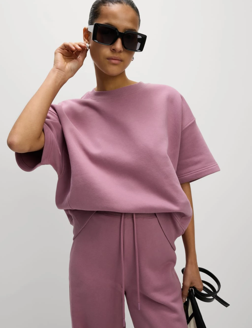 Cotton Rich Crew Neck Cropped Sweatshirt 17 Cotton Rich Crew Neck Cropped Sweatshirt - Image 15