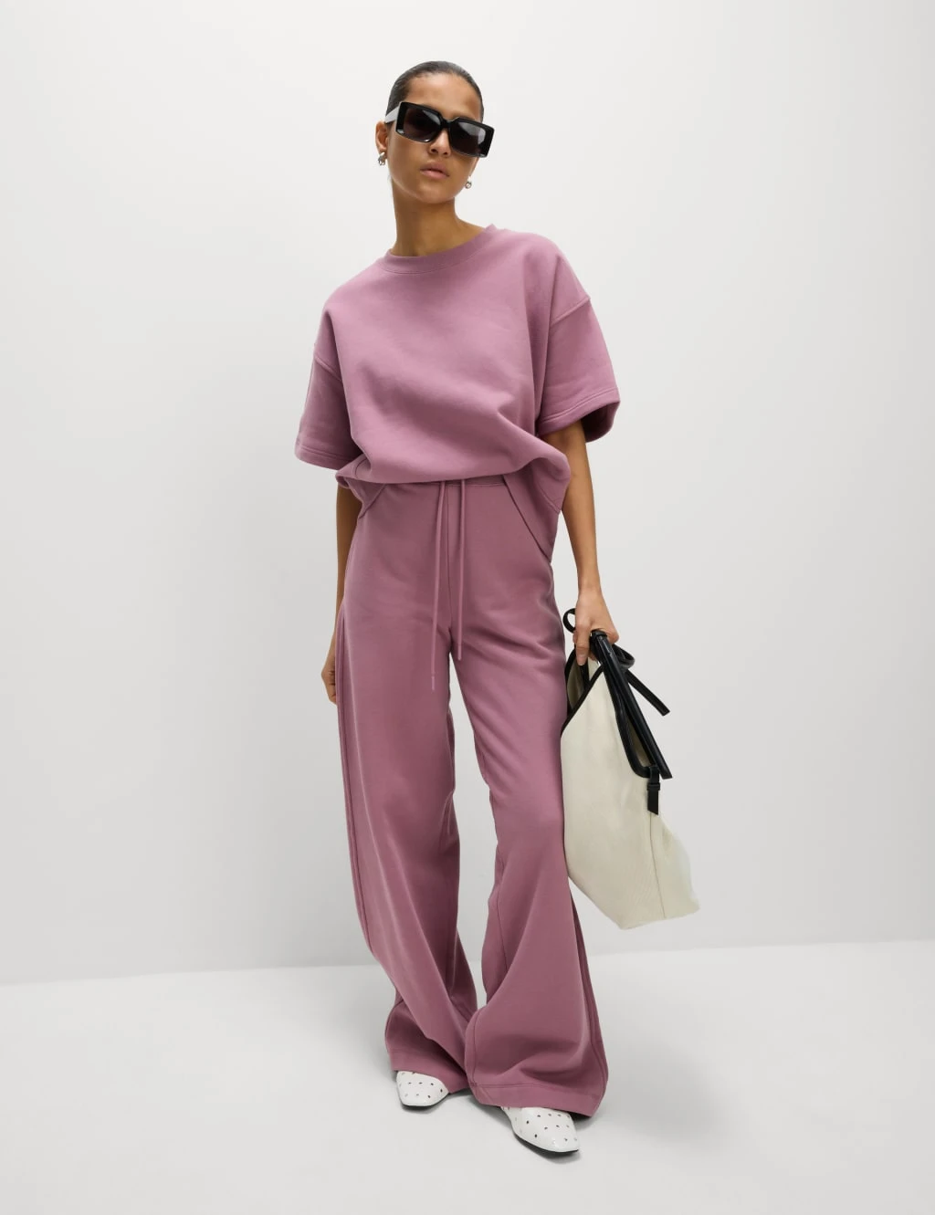 Cotton Rich Crew Neck Cropped Sweatshirt 19 Cotton Rich Crew Neck Cropped Sweatshirt - Image 17