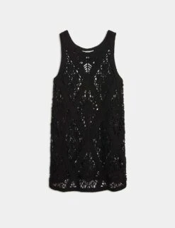 Cotton Rich Beach Dress 27 Cotton Rich Beach Dress -M&S cotton rich crochet beach dress 5