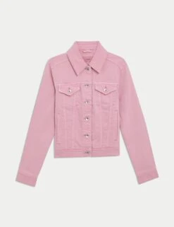 Cotton Rich Denim Jacket With Stretch -M&S cotton rich denim jacket with stretch 9