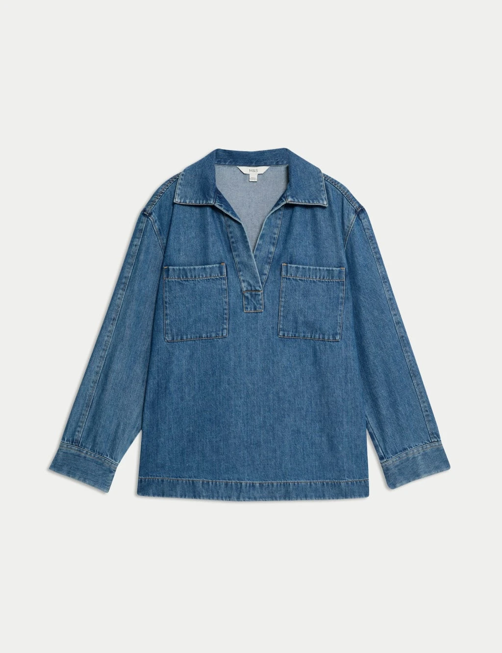 Cotton Rich Denim Regular Fit Shirt 8 Cotton Rich Denim Regular Fit Shirt - Image 6