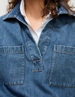 Cotton Rich Denim Regular Fit Shirt 19 Cotton Rich Denim Regular Fit Shirt -M&S cotton rich denim regular fit shirt 6