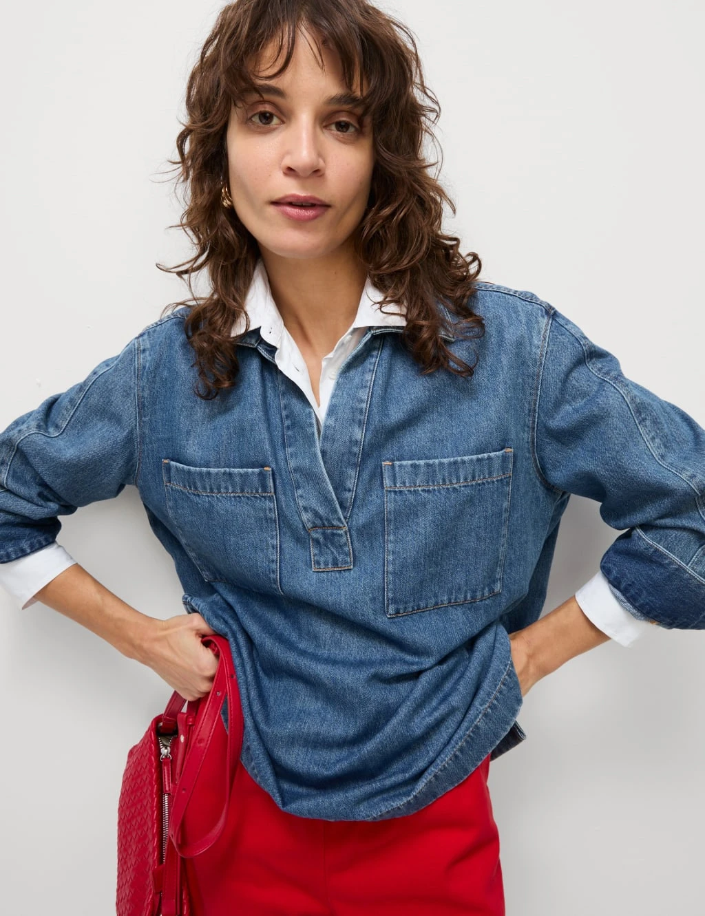 Cotton Rich Denim Regular Fit Shirt 12 Cotton Rich Denim Regular Fit Shirt - Image 10