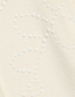 Cotton Rich Embellished Crew Neck Cardigan -M&S cotton rich embellished crew neck cardigan 8