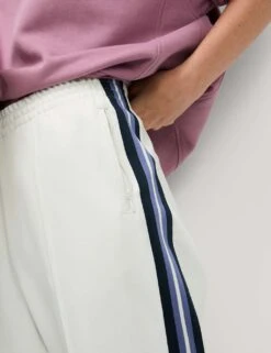 Cotton Rich Retro Side Stripe Joggers -M&S cotton rich retro side stripe joggers 7