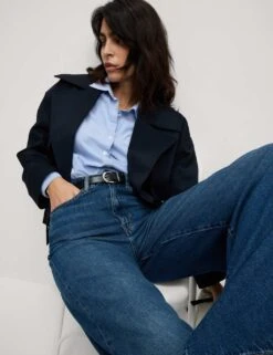 Cotton Rich Short Trench Coat -M&S cotton rich short trench coat 15