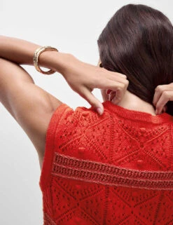 Cotton Rich Slim Textured Cropped Waistcoat -M&S cotton rich slim textured cropped waistcoat 11