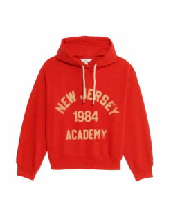 Cotton Rich Slogan Hoodie 17 Cotton Rich Slogan Hoodie -M&S cotton rich slogan hoodie