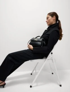 Cotton Rich Straight Leg Trousers -M&S cotton rich straight leg trousers 8