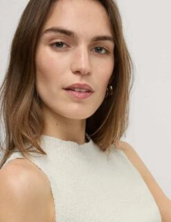 Cotton Rich Textured Knitted Vest -M&S cotton rich textured knitted vest 12