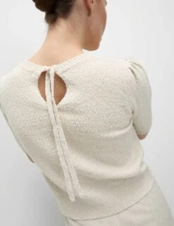 Cotton Rich Textured Slim Fit Crop Top -M&S cotton rich textured slim fit crop top 11