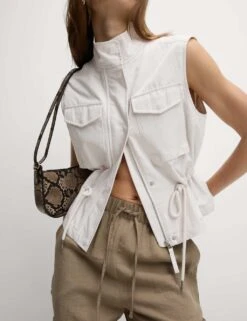 Cotton Rich Utility Gilet -M&S cotton rich utility gilet 16