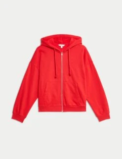 Cotton Rich Zip Up Hoodie -M&S cotton rich zip up hoodie 15