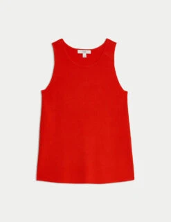 Crew Neck Knitted Vest -M&S crew neck knitted vest 11