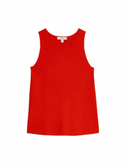 Crew Neck Knitted Vest -M&S crew neck knitted vest