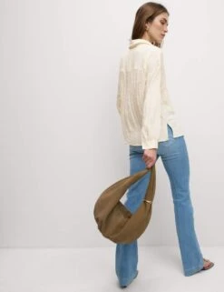 Crinkle Textured Collared Shirt -M&S crinkle textured collared shirt 15