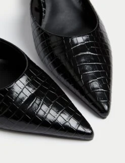 Croc Kitten Heel Mules 13 Croc Kitten Heel Mules -M&S croc kitten heel mules 3