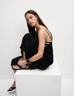 V-Neck Midi Beach Dress 25 V-Neck Midi Beach Dress -M&S crochet v neck midi beach dress 3