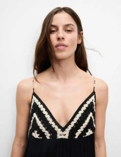 V-Neck Midi Beach Dress 26 V-Neck Midi Beach Dress -M&S crochet v neck midi beach dress 4