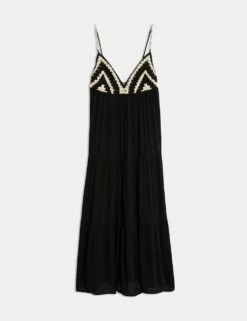 V-Neck Midi Beach Dress 27 V-Neck Midi Beach Dress -M&S crochet v neck midi beach dress 5