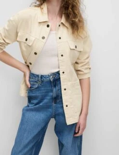 Denim Belted Jacket -M&S denim belted jacket 10