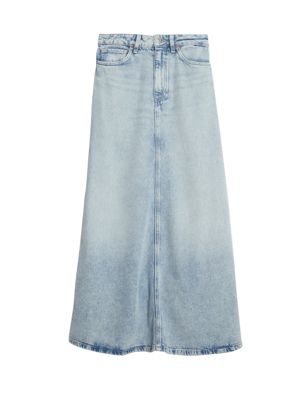 Denim Maxi A-Line Skirt 14 Denim Maxi A-Line Skirt - Image 12