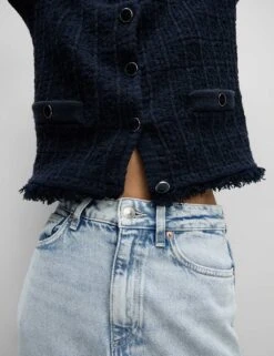 Denim Maxi A-Line Skirt 34 Denim Maxi A-Line Skirt -M&S denim maxi a line skirt 12