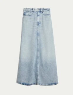 Denim Maxi A-Line Skirt 36 Denim Maxi A-Line Skirt -M&S denim maxi a line skirt 14