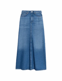 Denim Maxi A-Line Skirt 25 Denim Maxi A-Line Skirt -M&S denim maxi a line skirt