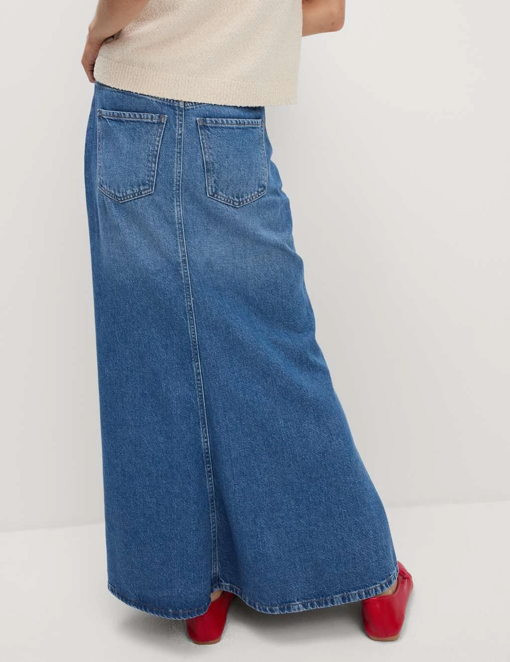 Denim Maxi A-Line Skirt 13 Denim Maxi A-Line Skirt - Image 11