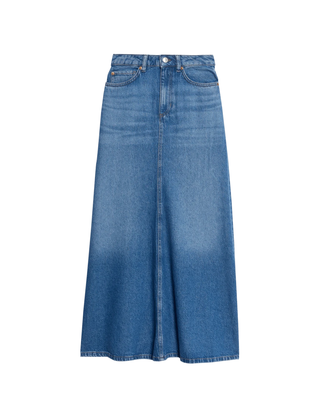 Denim Maxi A-Line Skirt 8 Denim Maxi A-Line Skirt - Image 6