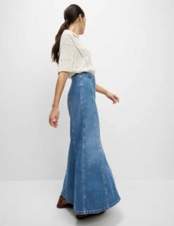 Denim Maxi Skirt -M&S denim maxi skirt 11