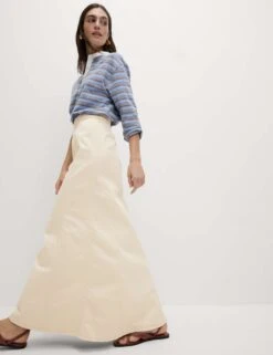 Denim Maxi Skirt -M&S denim maxi skirt 16