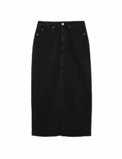 Denim Midi Skirt -M&S denim midi skirt 1