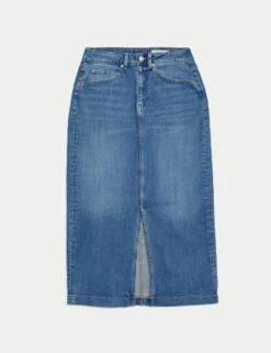 Denim Midi Skirt -M&S denim midi skirt 11