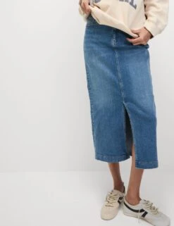 Denim Midi Skirt -M&S denim midi skirt 13