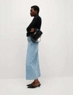 Denim Midi Skirt -M&S denim midi skirt 8