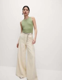 Embellished Crew Neck Vest Top -M&S embellished crew neck vest top 15