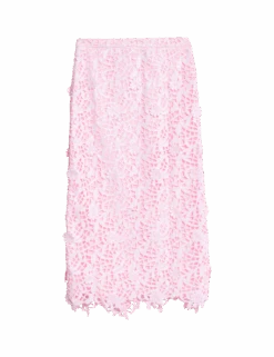 Embellished Cutwork Midaxi Column Skirt -M&S embellished cutwork midaxi column skirt