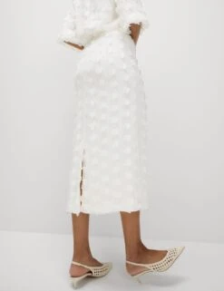 Embellished Midaxi Column Skirt -M&S embellished midaxi column skirt 10