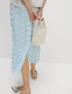 Embellished Midaxi Column Skirt -M&S embellished midaxi column skirt 14