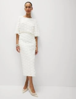 Embellished Midaxi Column Skirt -M&S embellished midaxi column skirt 9