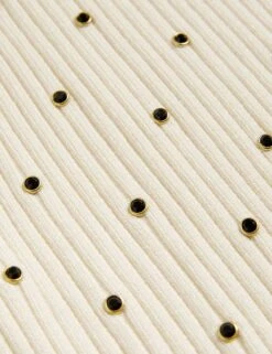 Embellished Ribbed Crew Neck Knitted Vest -M&S embellished ribbed crew neck knitted vest 6